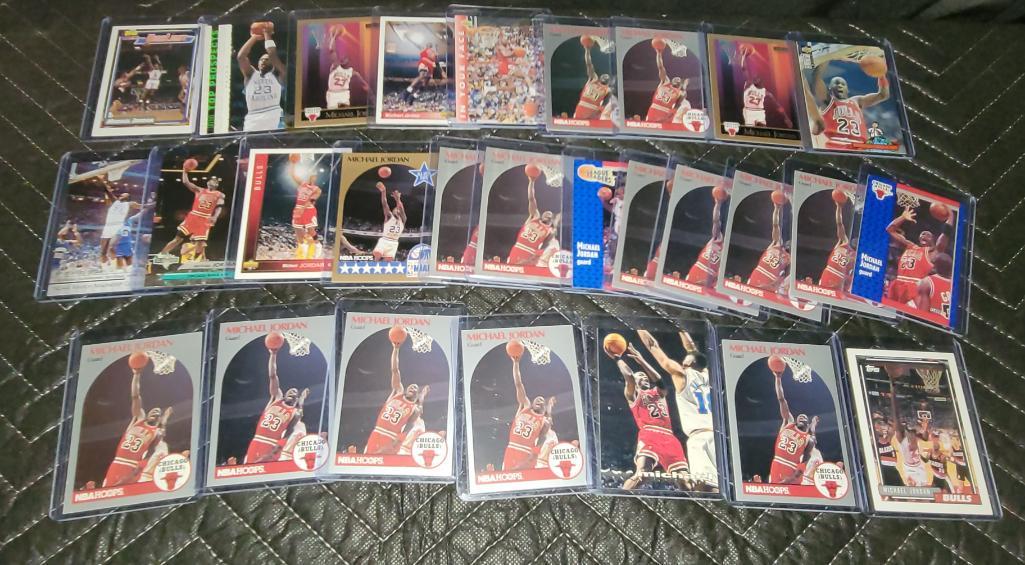 Lot of 28 Michael Jordan NBA Basketball Cards Inserts & (1 of 5)