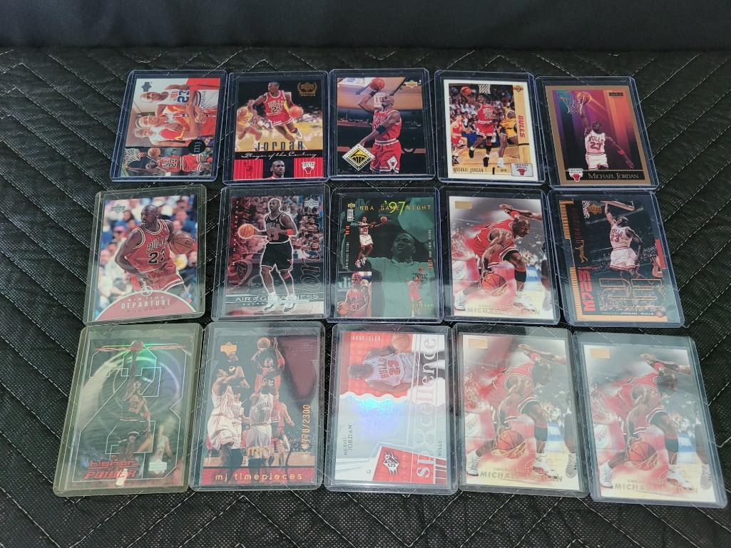Lot of 15 Michael Jordan NBA Basketball Cards (SP #d!) (1 of 6)