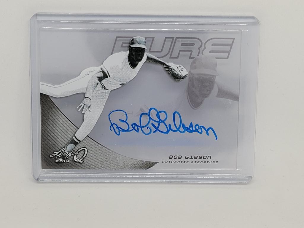 Leaf Bob Gibson Authentic Signature Autographed (1 of 3)