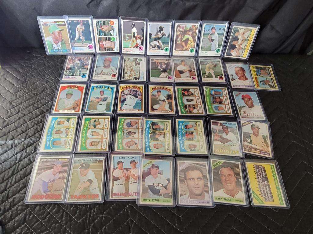 Lot of 37 60s and 70s Topps Baseball Cards McCovey (1 of 8)