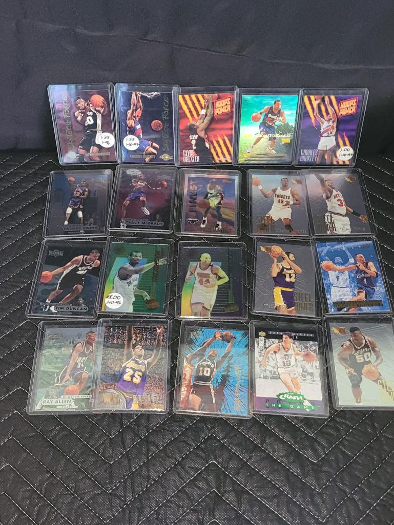 Lot of 20 1990s Insert & SP Type NBA Basketball Cards (1 of 5)