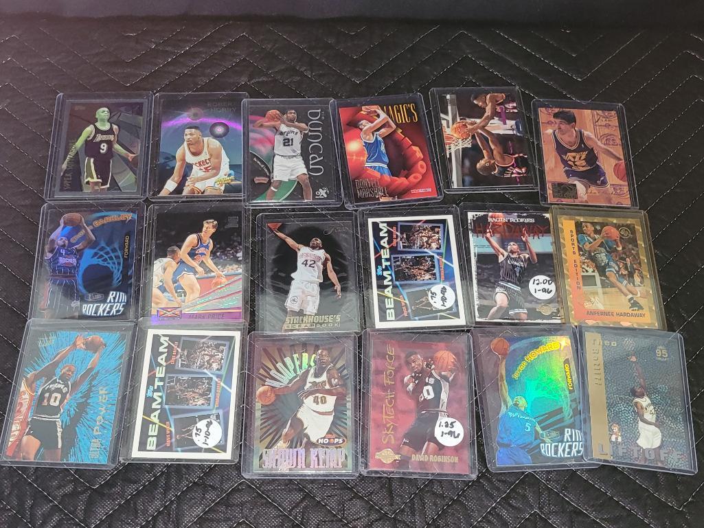 Lot of 18 90s/2000s NBA Basketball Cards Inserts SP & (1 of 5)