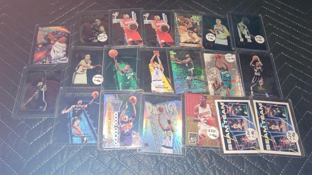Lot of 20 NBA Basketball Cards 90s Inserts Finest Beam (1 of 7)
