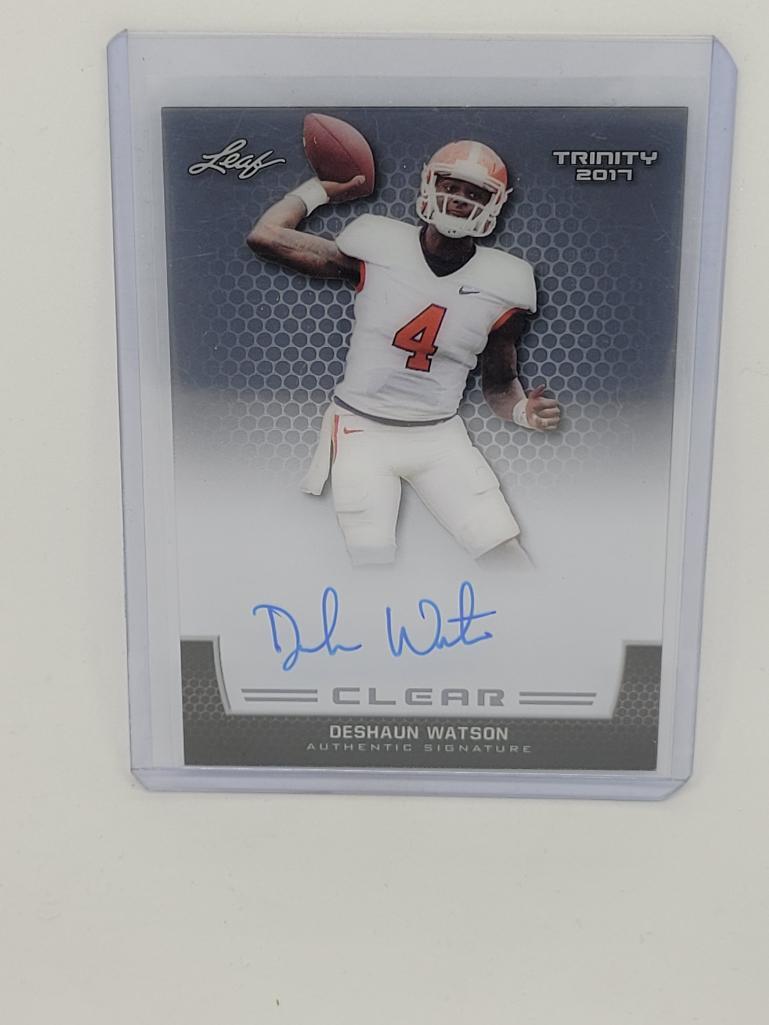 2017 Leaf Trinity Clear Deshaun Watson Autographed (1 of 4)