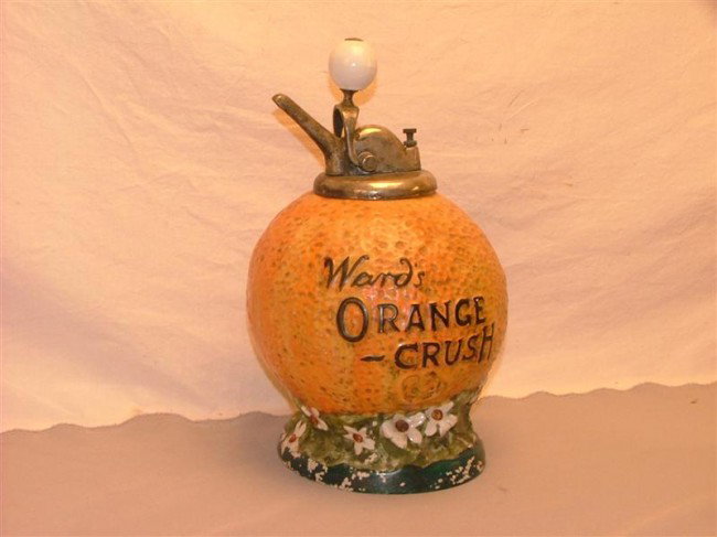 Wand's Orange Crush syrup dispenser 14 inches high: Wand's Orange Crush syrup dispenser 14 inches high