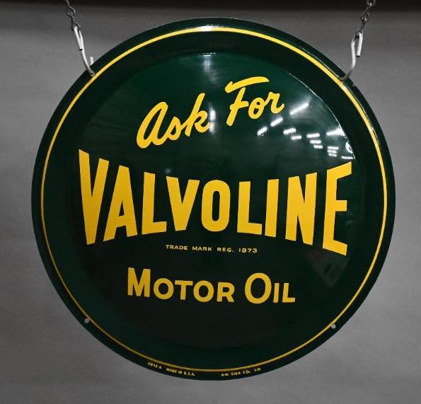 Ask for Valvoline Motor Oil Metal Bubble Sign (1 of 3)
