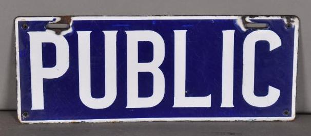 Public-Not For Hire Porcelain Sign (1 of 2)