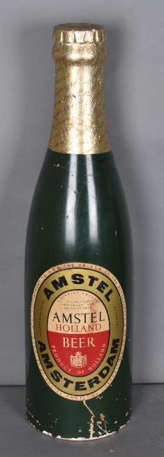 Amstel Holland Beer Chalkware Display Bottle (1 of 2)