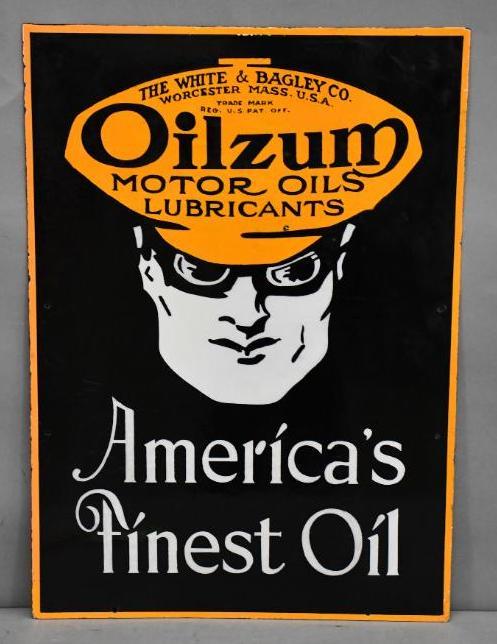 Oilzum America's Finest Oil w/Oswald Logo Porcelain (1 of 4)