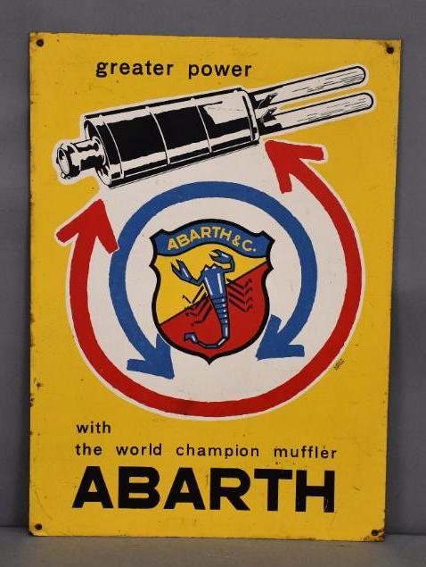 Abarth w/Logo with world champion muffler Metal Sign (1 of 3)