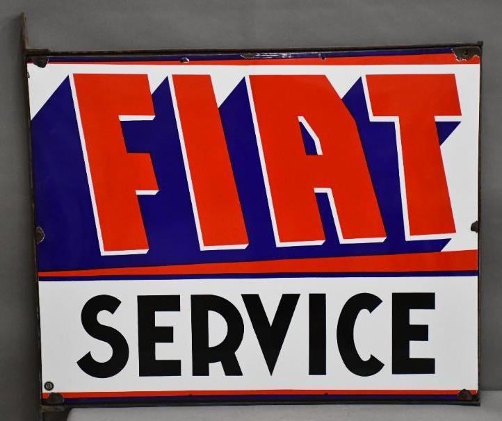 Fiat Service Porcelain Sign (1 of 5)
