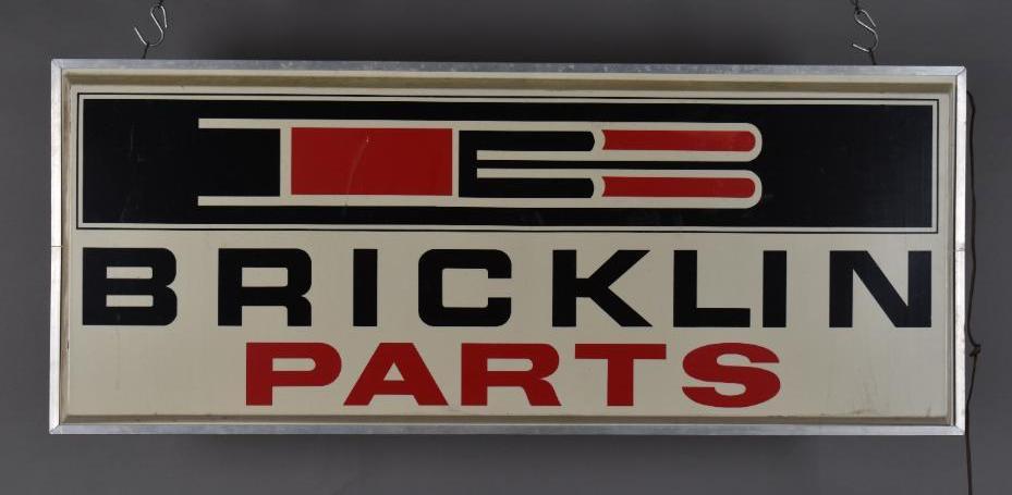 Bricklin Parts w/Logo Plastic Lighted Sign (1 of 3)