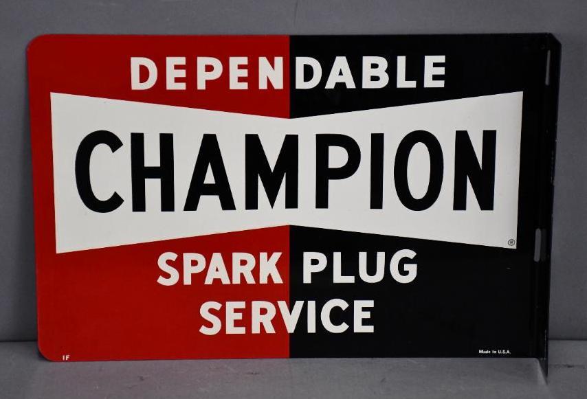 Champion Spark Plugs Metal Parts Cabinet