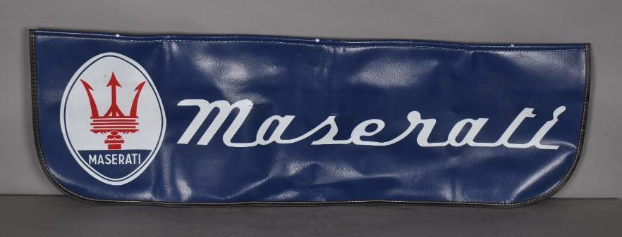 Maserati Vinyl Fender Cover: rated 8.5, 24"x38", in good condition