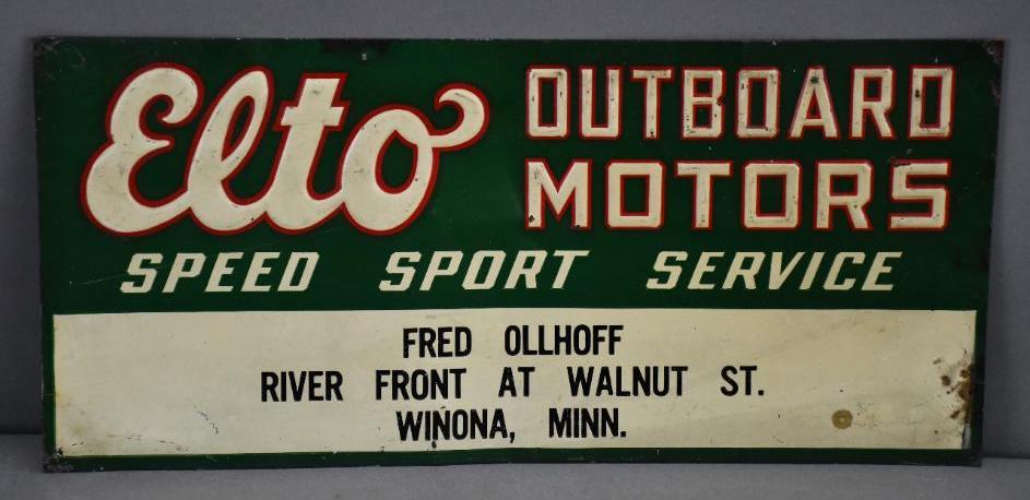 Elto Outboard Motors Speed Sport Service Metal Sign (1 of 2)
