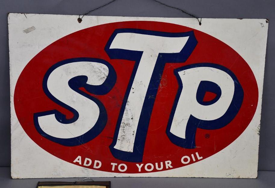 STP Add To Your Oil Masonite Sign (1 of 3)
