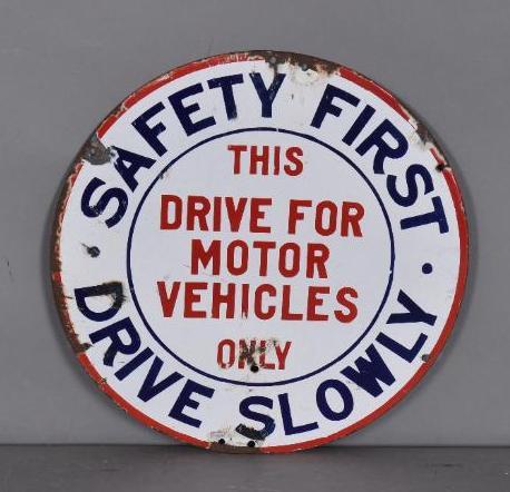 Safety First "This Drive For Motor Vehicles Only" (1 of 2)