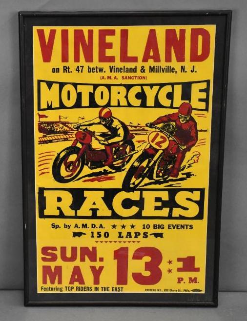 Vineland AMA Sanction Motorcycle Race Poster (1 of 2)