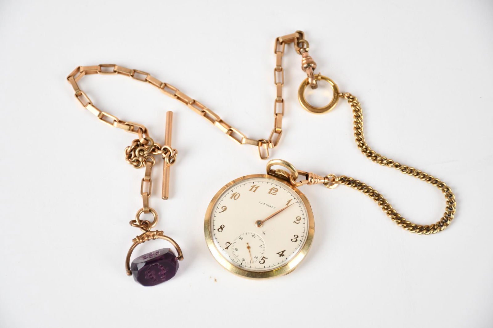 Longines 17j 16s Railroad Grade Pocket Watch 12k Gold Filled (1 of 5)