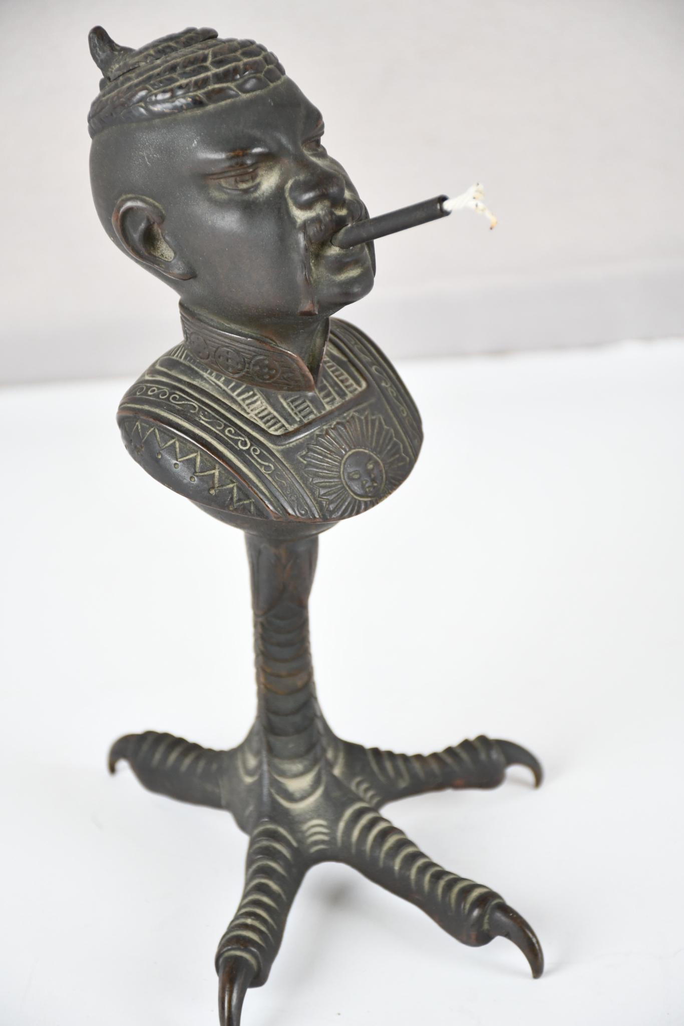 Chinese Man Brass Cigar Lighter on Eagle Talon (1 of 4)