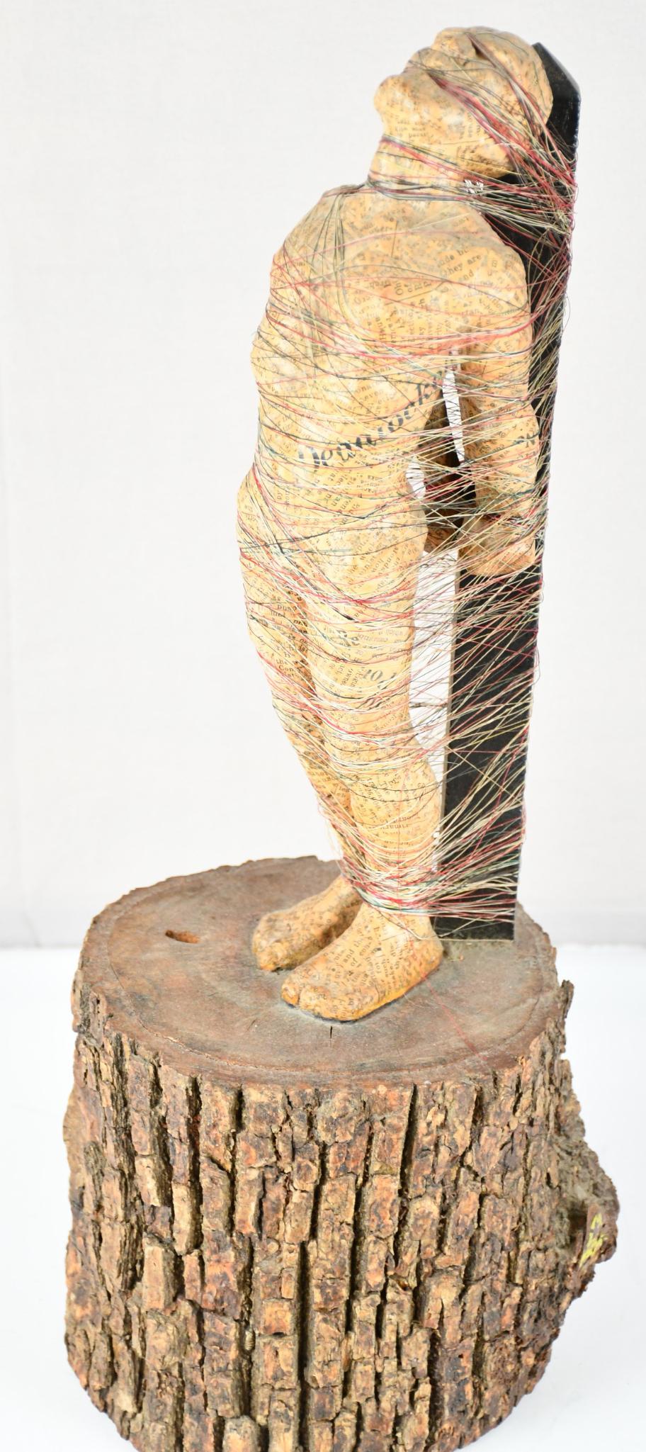 Abstract Statue of a Man Tried to a Pole (1 of 5)