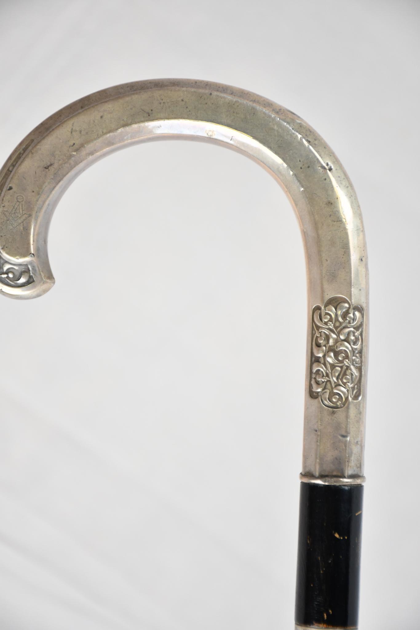 Cane/Sword Silver Plated Handle (1 of 3)