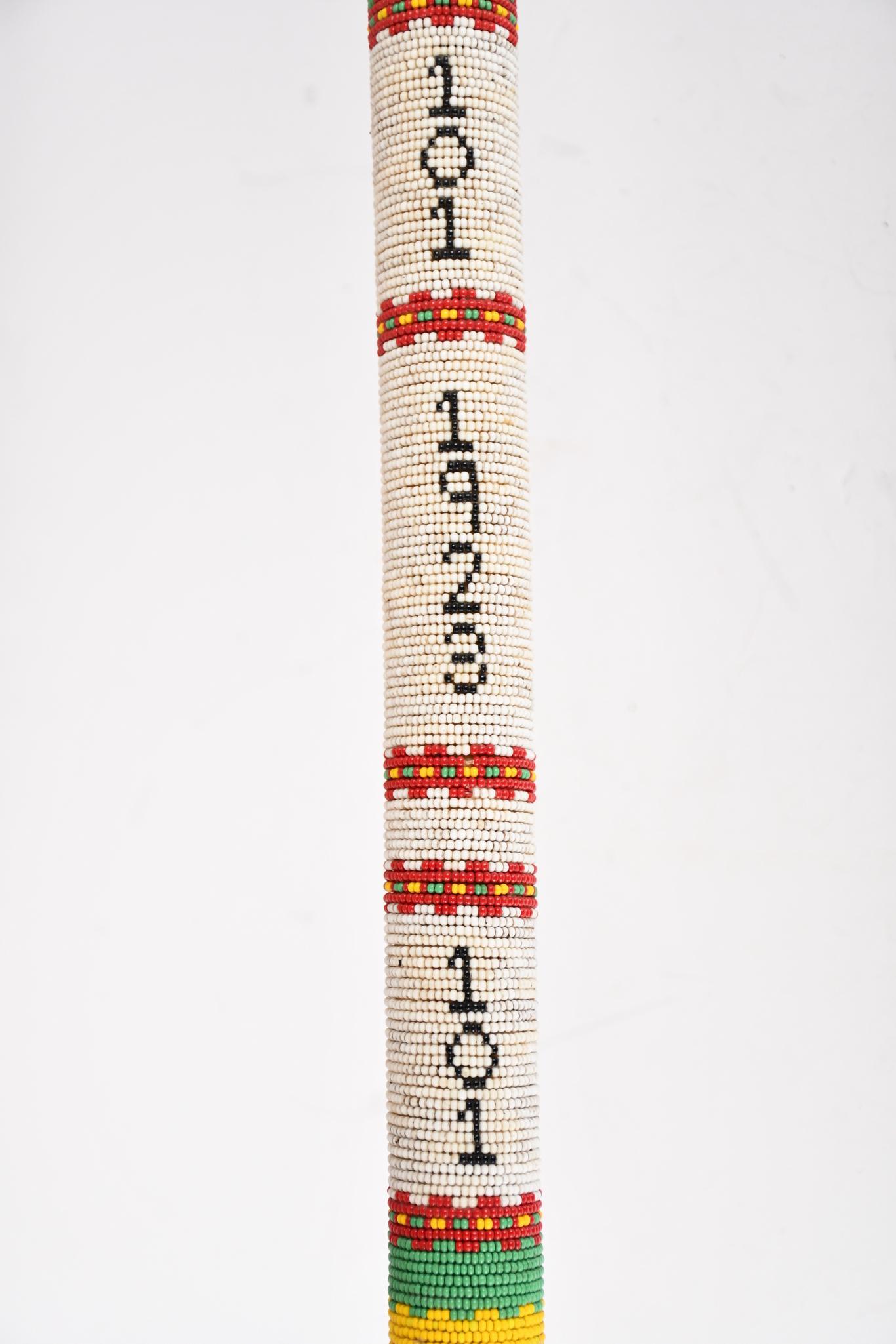 101 Ranch Indian Beaded Cane w/Zach (Miller) (1 of 5)