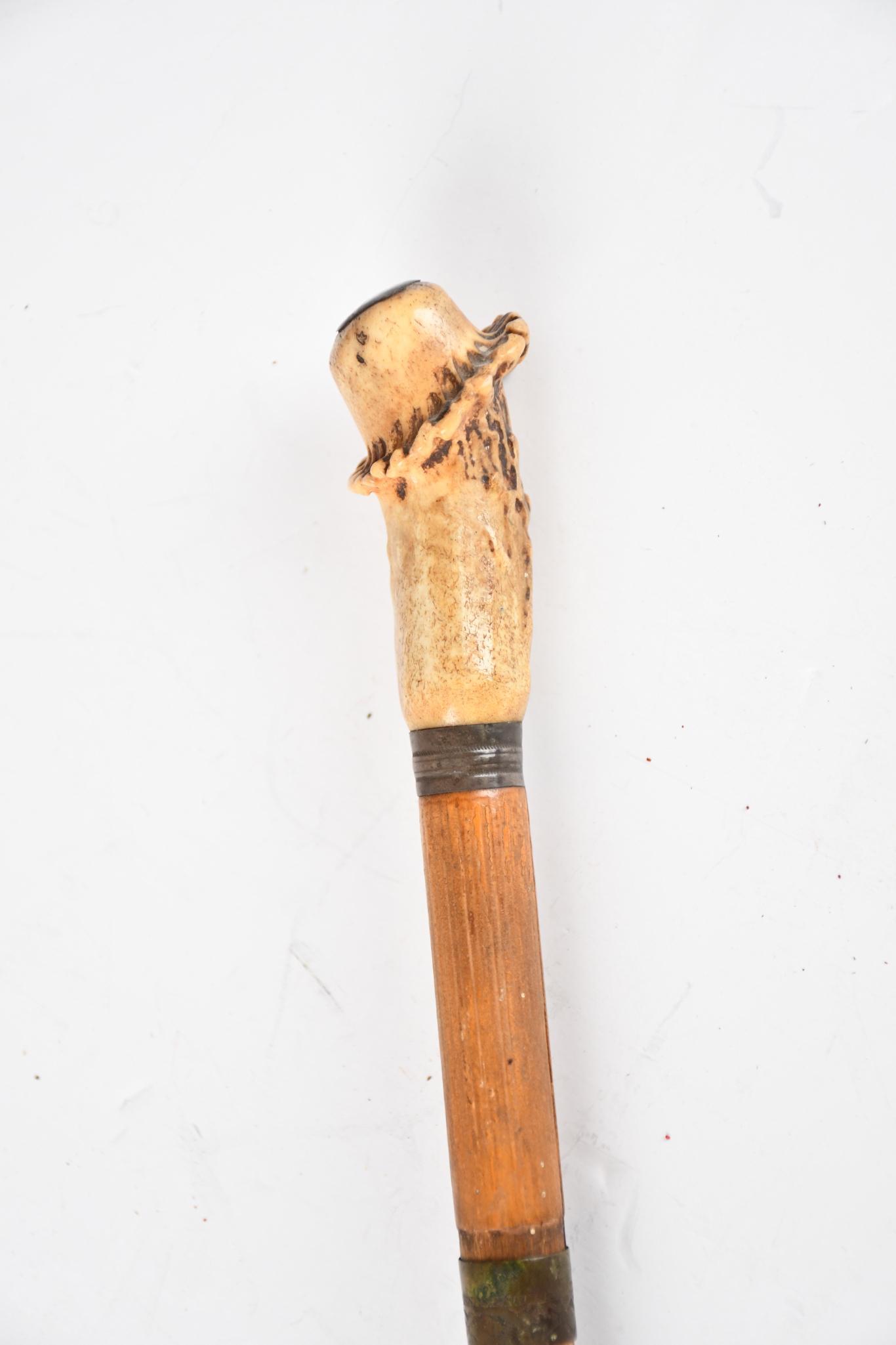 Elk Horn Walking Stick w/Sword (1 of 4)