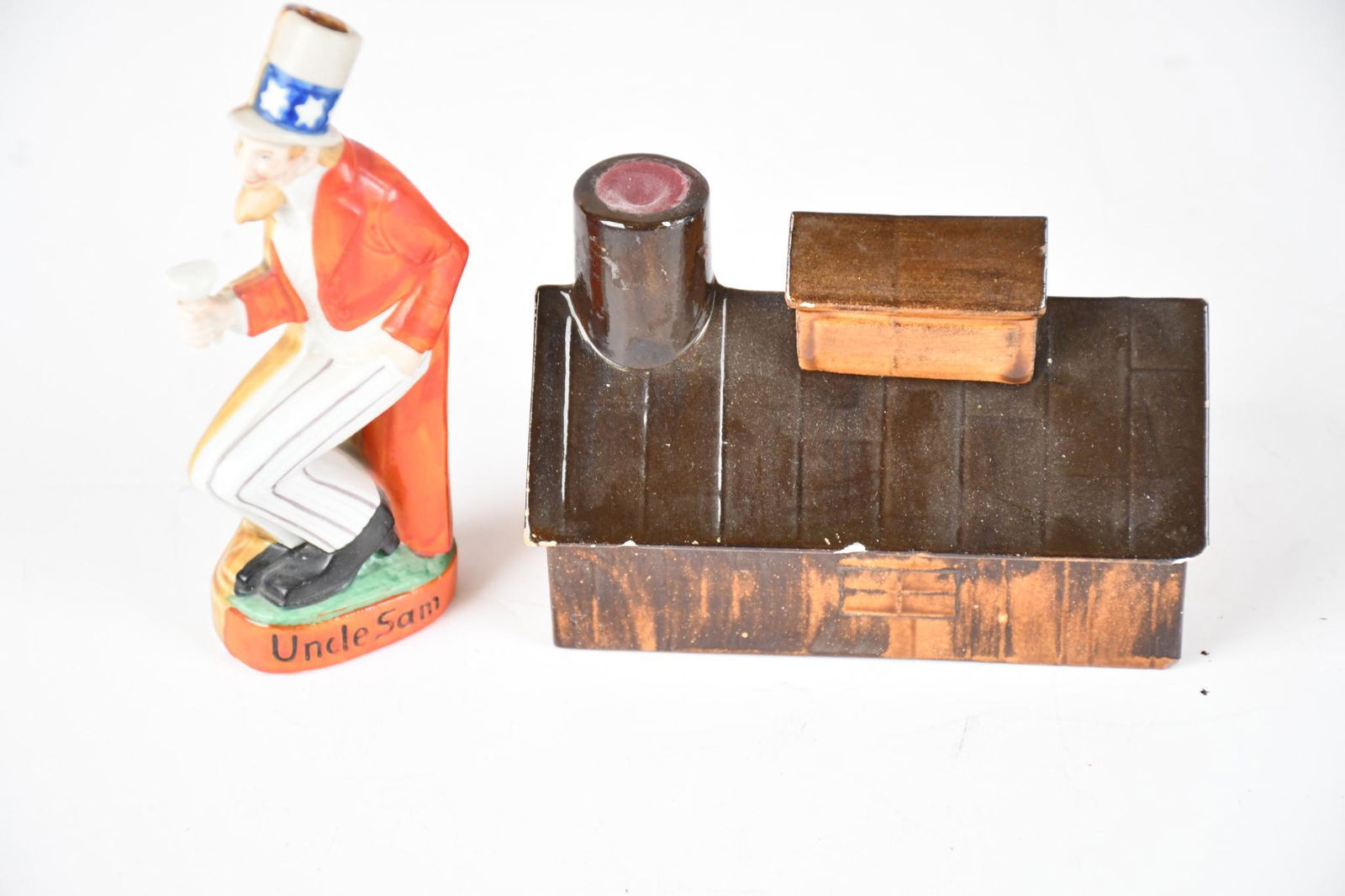 Uncle Sam & Cabin Maple Syrup Decanters (1 of 3)