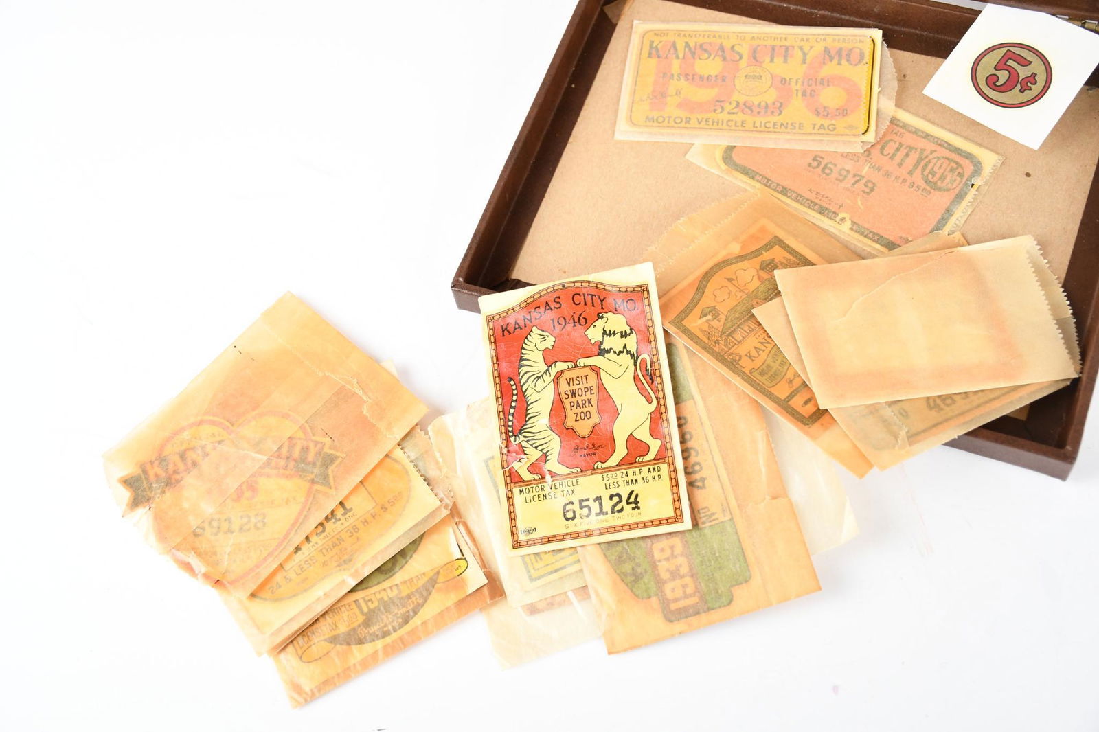 Kansas City Mo. Motor Vehicle Stickers (1 of 1)