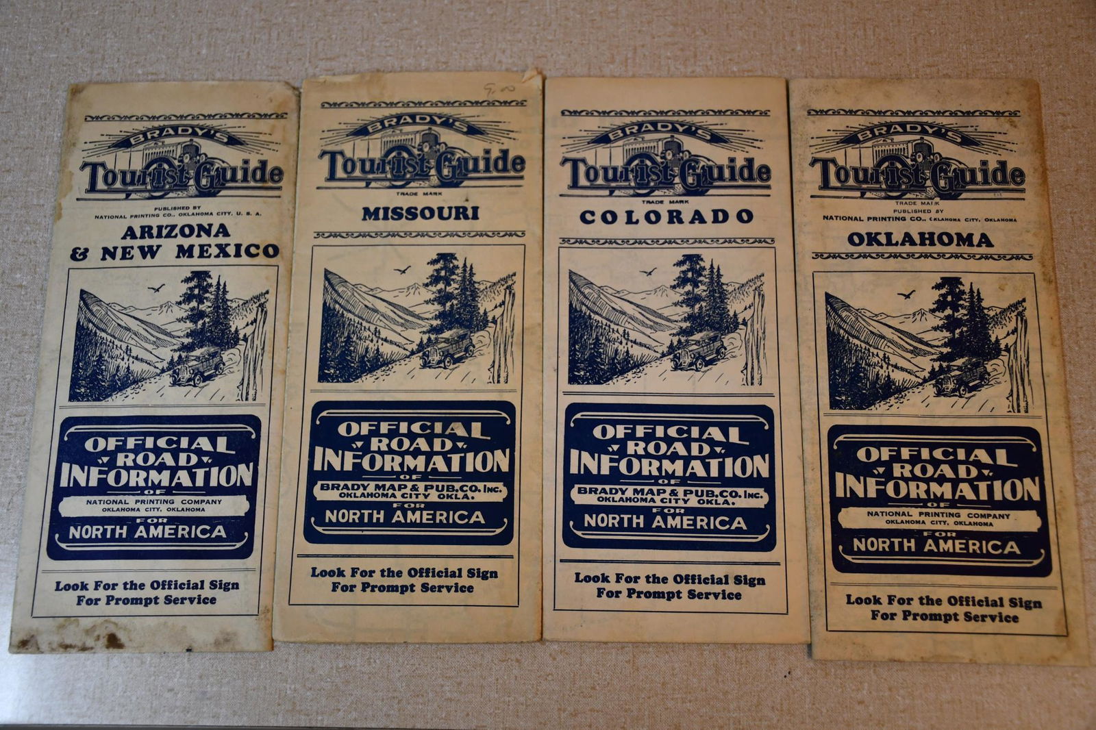 4-Circa 1920's Tourist Guide Road Maps (1 of 5)