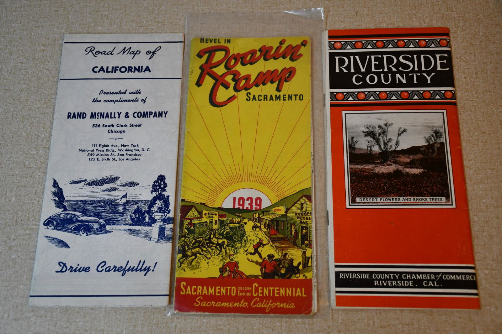 Circa 1940"s California Road Maps & Booklet (1 of 4)