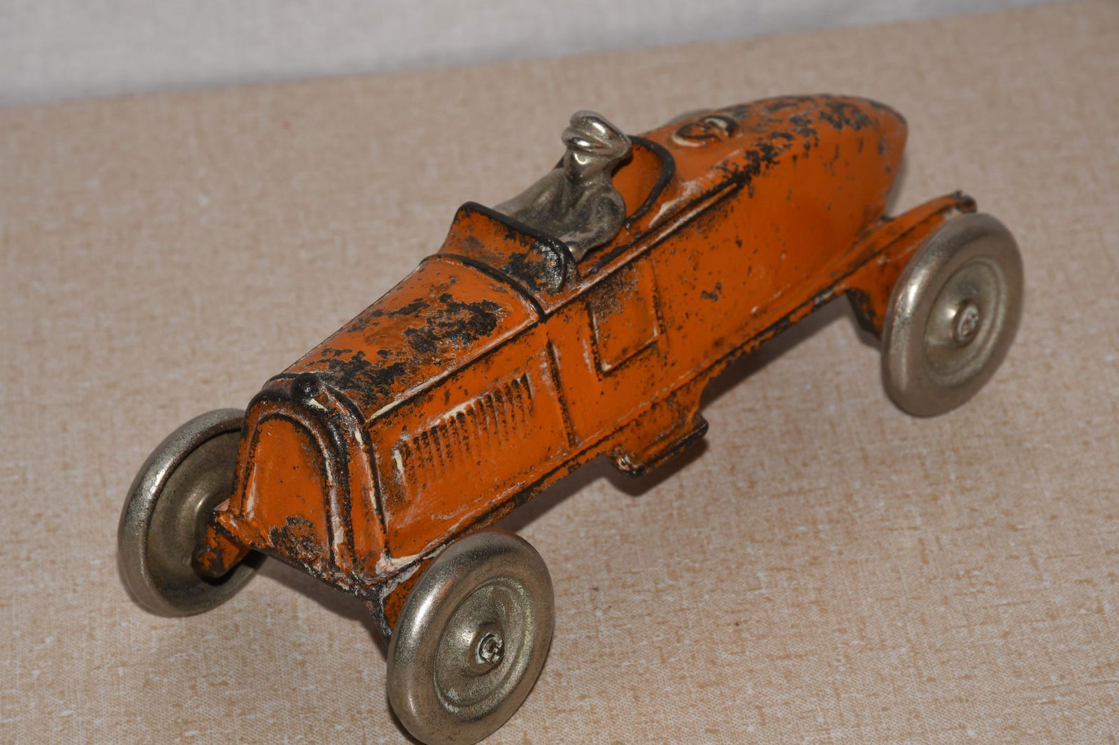 Cast Iron Boat Tail #3 Race Car (1 of 3)