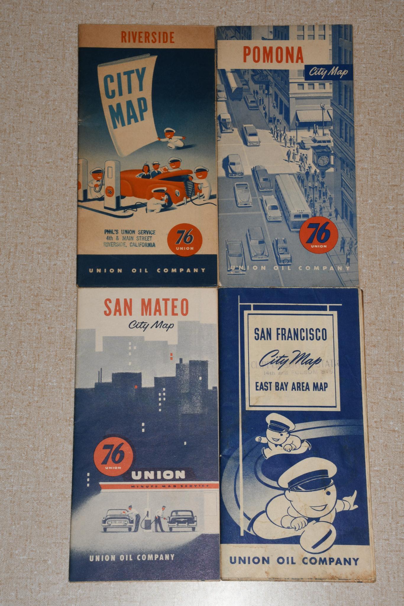 4-Union Oil Co. City Road Maps 1940-1950 (1 of 2)