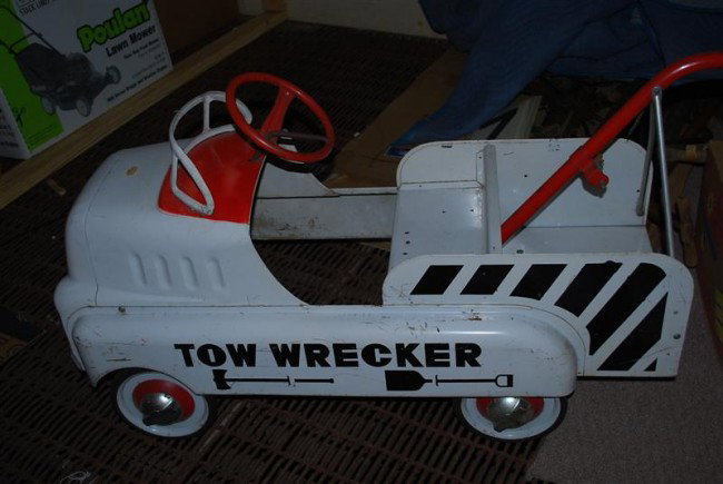 Tow Wrecker Pedal Car, press steel,: Tow Wrecker Pedal Car, press steel,