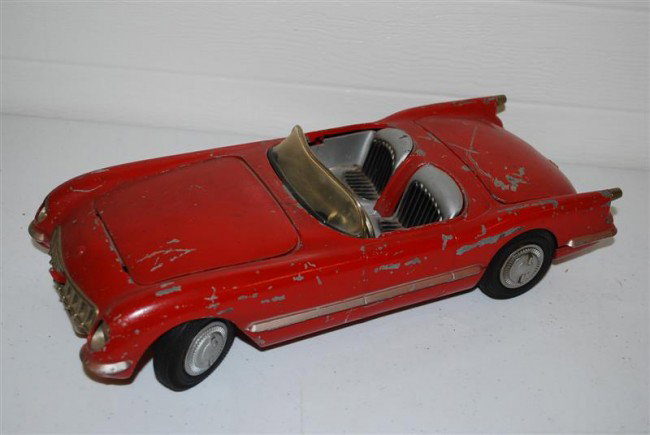 Hubley Corvette diecast metal, 12.5 inches,: Hubley Corvette diecast metal, 12.5 inches,