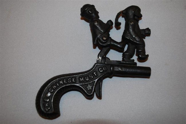 Repop Chinese Most Go Cap Gun, cast iron, 4.5 inch: Repop Chinese Most Go Cap Gun, cast iron, 4.5 inches long,