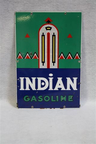 Indian Gasoline PPP sign, 18x12 inches,: Indian Gasoline PPP sign, 18x12 inches,