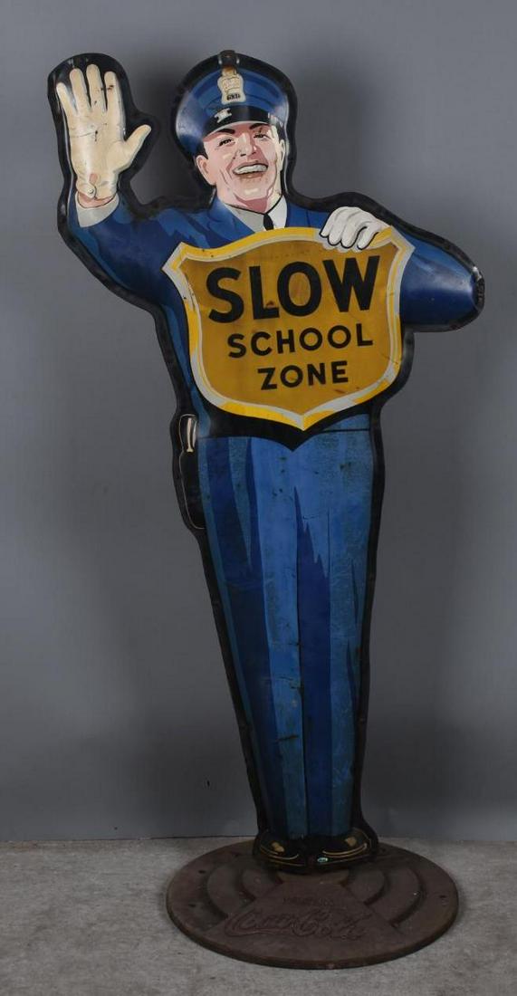 Coca-Cola Policeman Crossing Sign (TAC) (1 of 6)