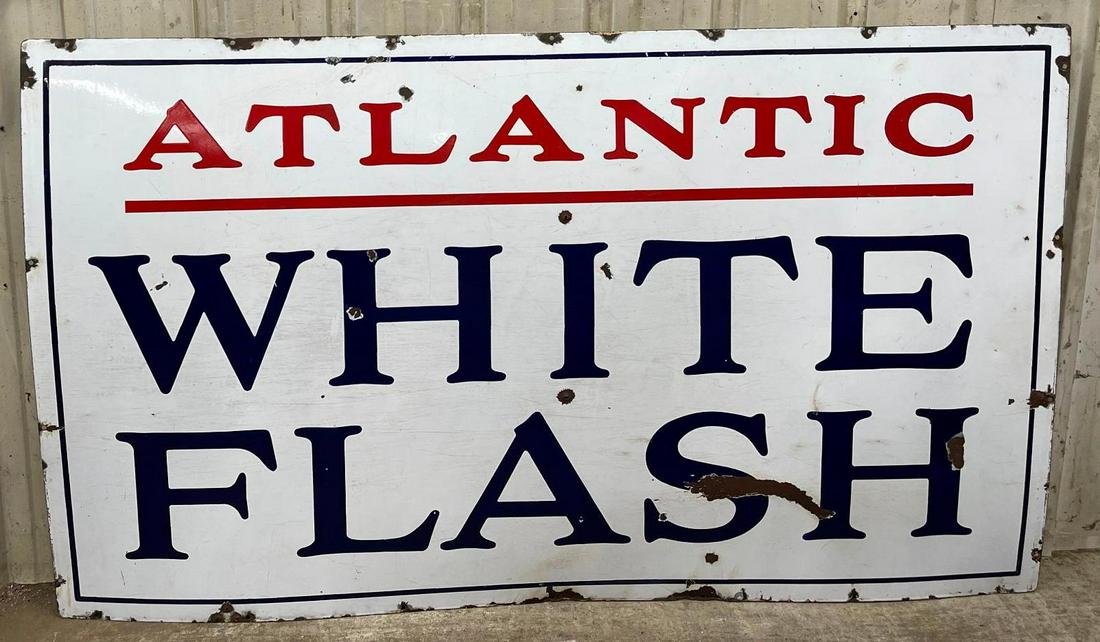 Atlantic White Flash Porcelain Identification Sign (TAC) (1 of 4)