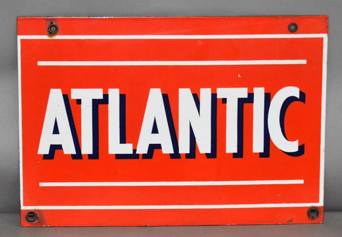 Atlantic Porcelain Pump Sign (TAC) (1 of 2)