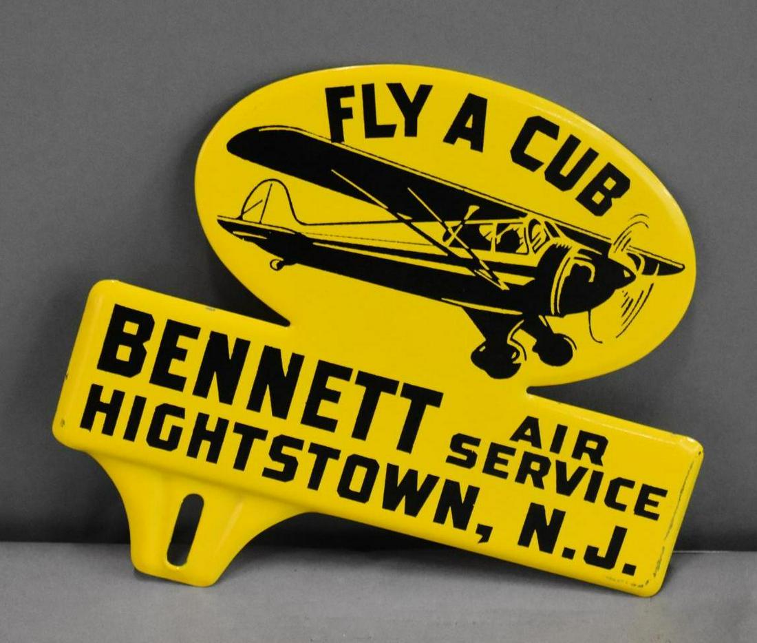 Fly a Cub Bennett Air Service License Plate Attachment (1 of 2)