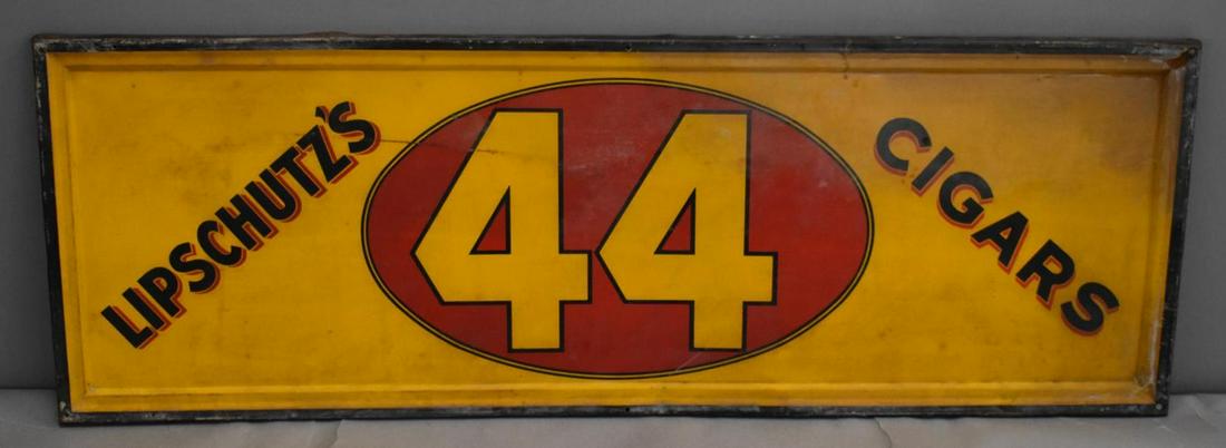 Lipschutz's 44 Cigars Metal Sign (TAC) (1 of 3)