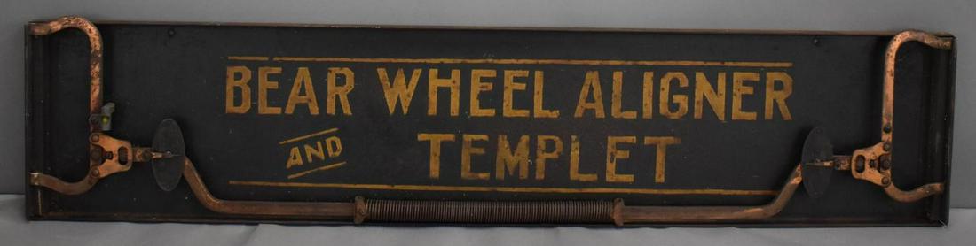 Bear Wheel Aligner Templet Metal Sign (1 of 3)