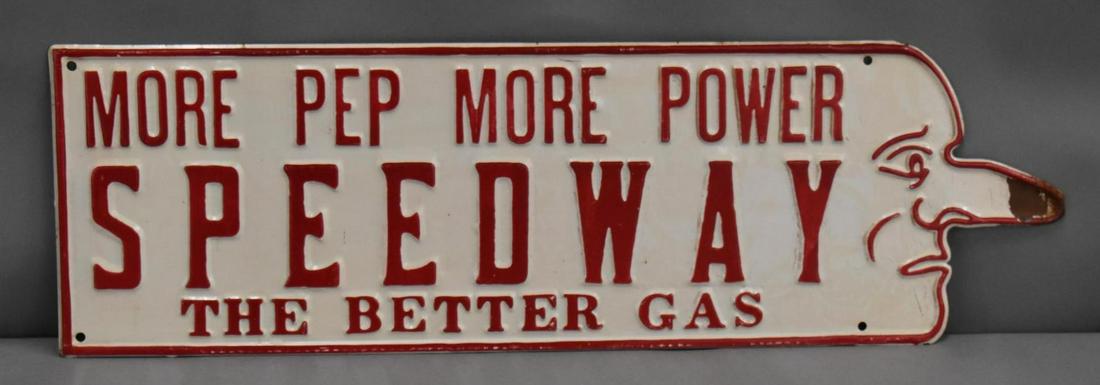 Speedway The Better Gas Face Metal Sign (TAC) (1 of 2)