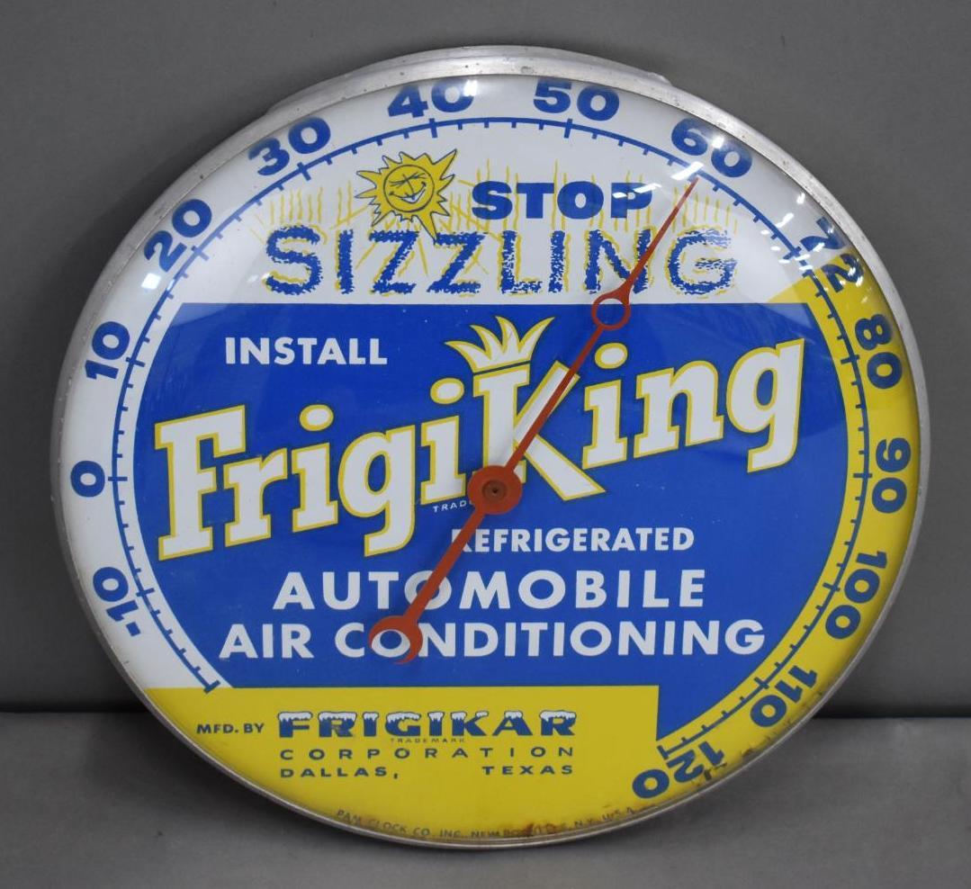 Install FrigiKing Automobile Air Conditioning Round Thermometer (1 of 3)