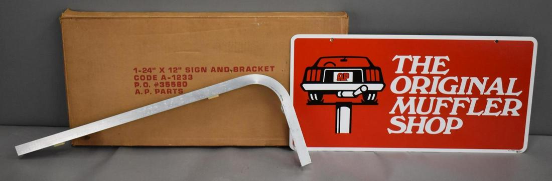 AP "The Original Muffler Shop" Metal Sign NIB (TAC) (1 of 4)