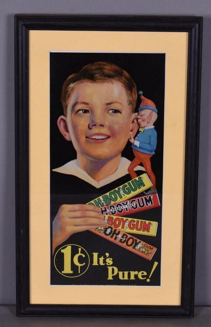 Oh Boy Gum "It's Pure!" 1Ã‚Â¢ Metal Sign (1 of 4)