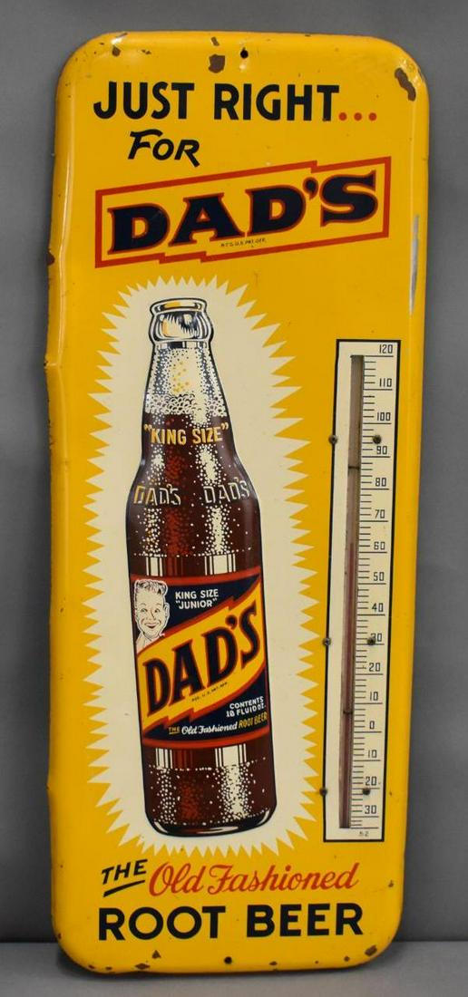 Dad's Old Fashioned Root Beet Metal Thermometer (TAC) (1 of 2)