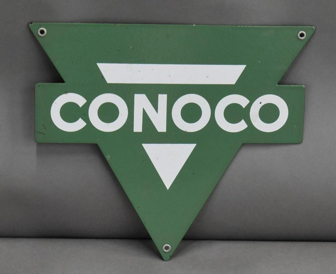Conoco Porcelain Pump Sign (TAC) (1 of 2)